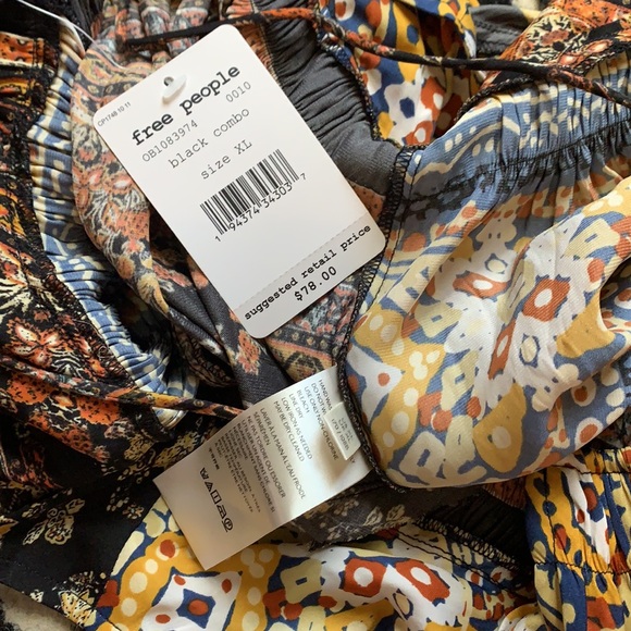 NWT Free People Bellini patchwork tank top XL - Picture 3 of 4